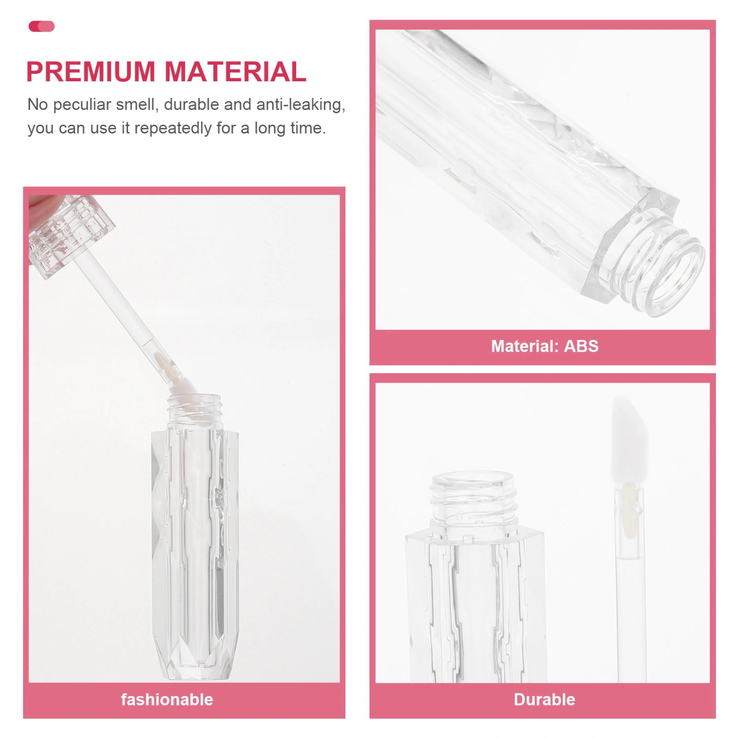 6Pcs Lip Gloss Holder Transparent Lip Gloss Tube Lip Gloss Containers Lip Gloss Bottles