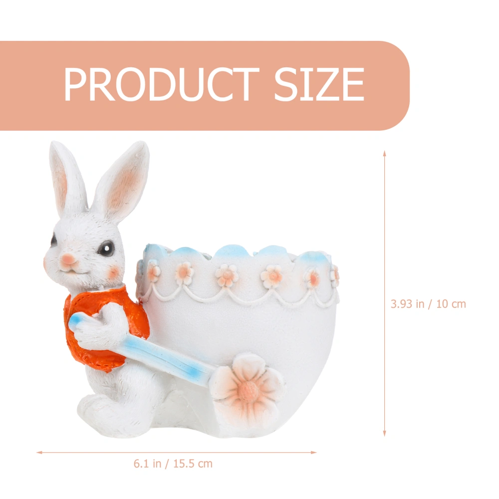 1pc Cartoon Succulent Flowerpot Rabbit Flowerpot Succulent Pot Container