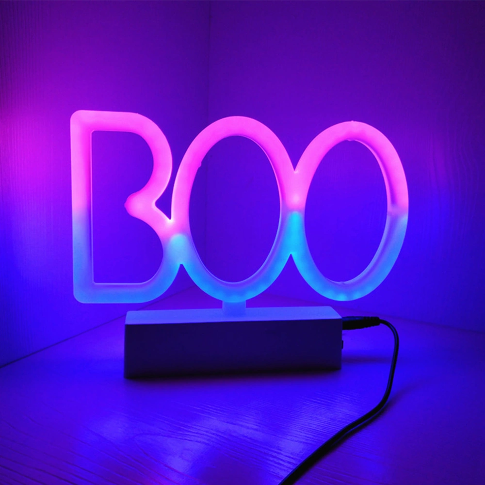 Boo Neon Lamp Home Bedroom LED Neon Light USB Neon Lamp Light Decoration