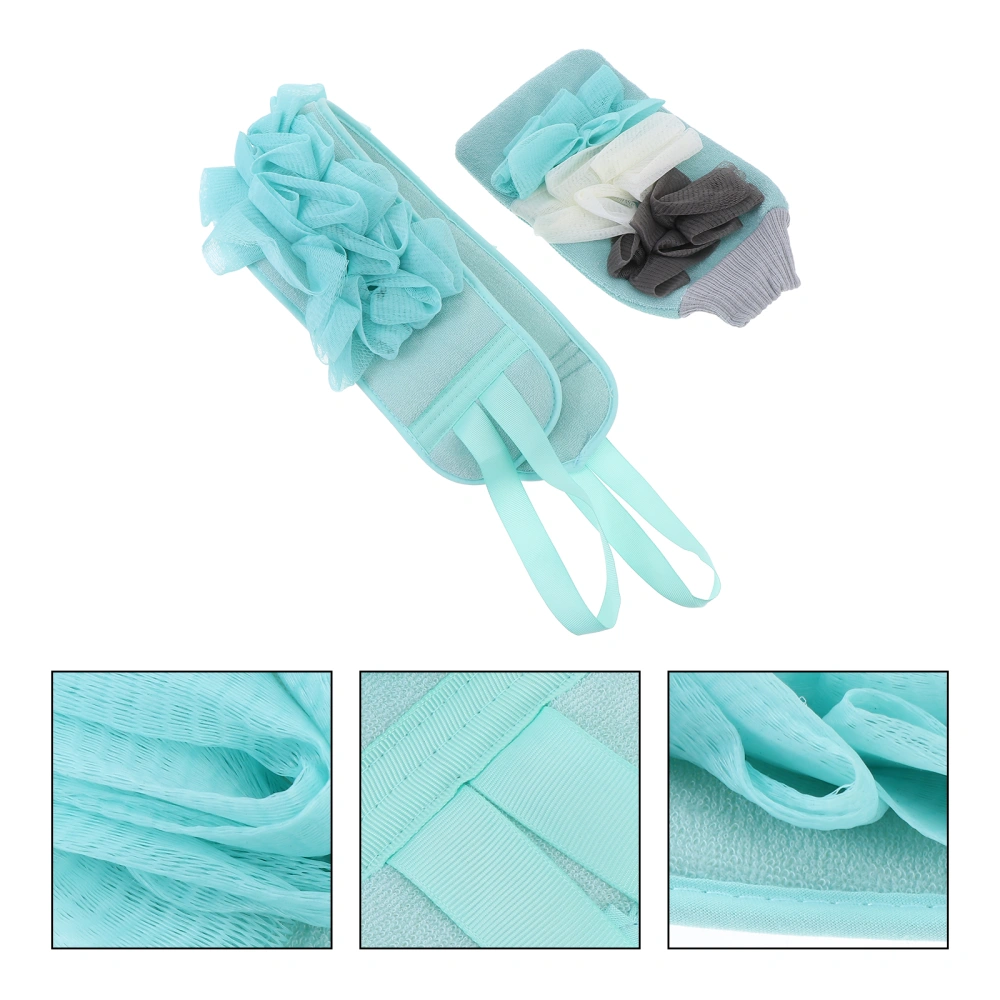 1Set Household Double-sided Bathing Gloves Bathing Supplies Bath Towels