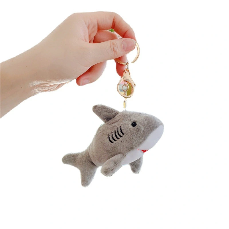 Keychain Wear-resistant Bag Pendant Hanging Stuffed Shark Keys Accessory