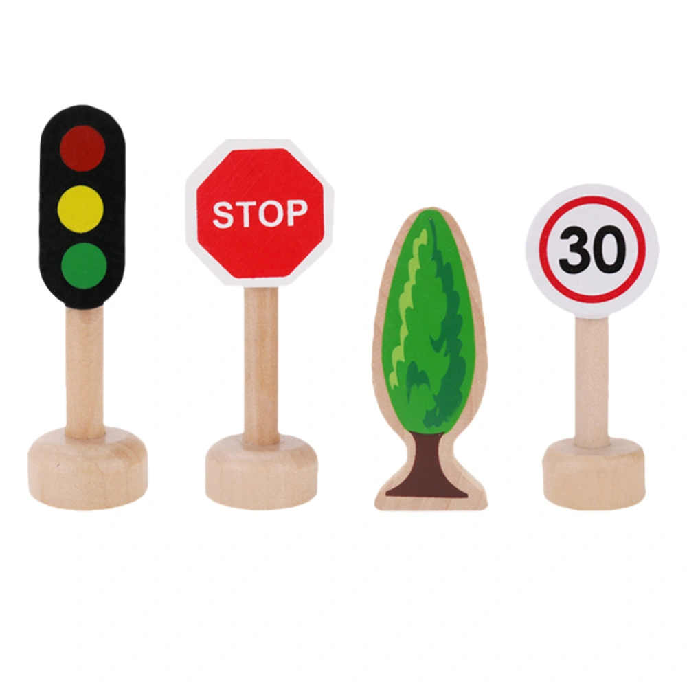 8pcs Funny Street Sign Toy Road Sign Models Traffic Sign Toys for Kids Children