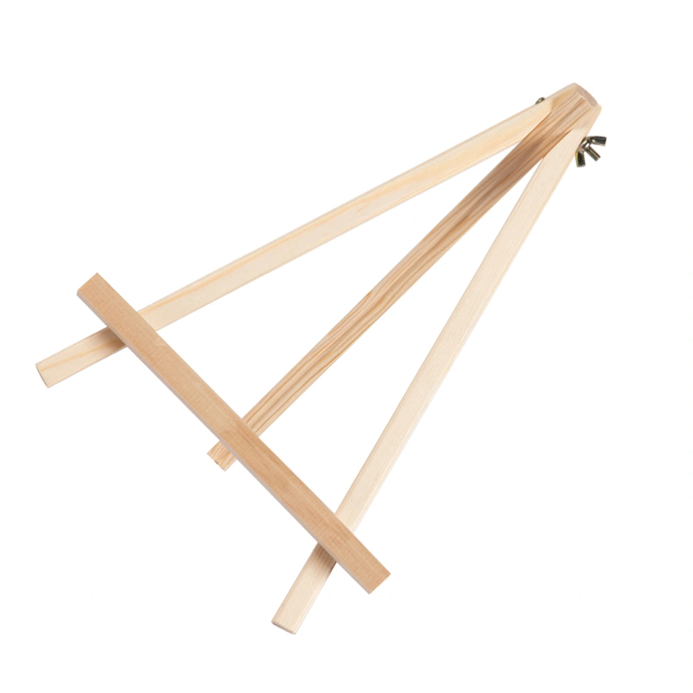 1PC Small Tabletop Wood Display Rack Mini Easel Photo Frame Tripod Bracket