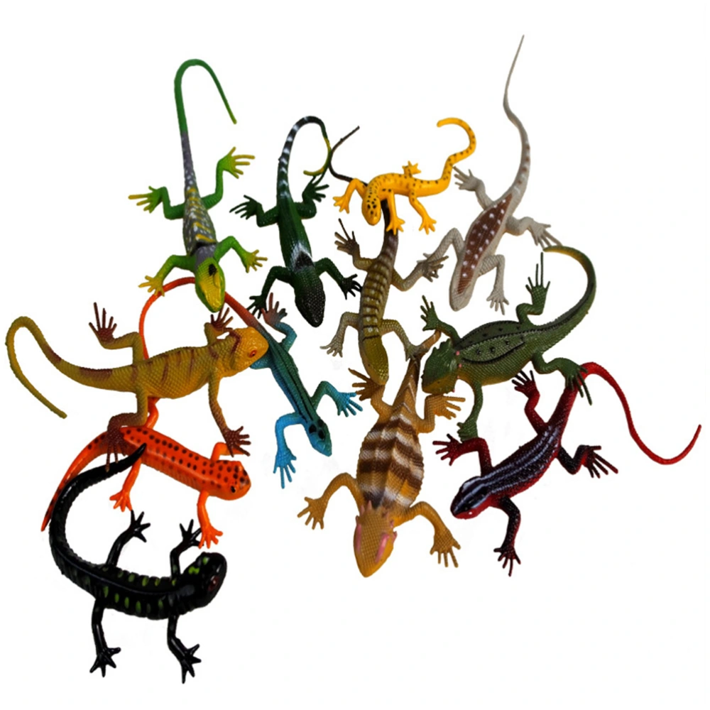 12 Pcs Simulation Lizard Model Toys Reptile Toys Realistic Lizards Toys