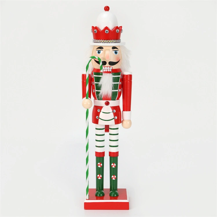 Nutcracker Figurine Wood Christmas Nutcracker Statue Christmas Desktop Decoration