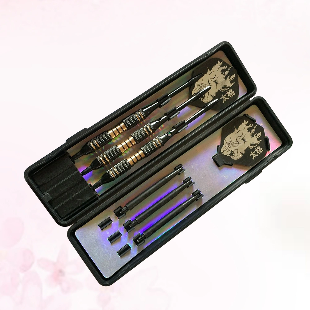 1 Set Copper Darts Kit Professional Needle Tipped Dart Safe Flights Darts Game Darts Supplie for Dartboard