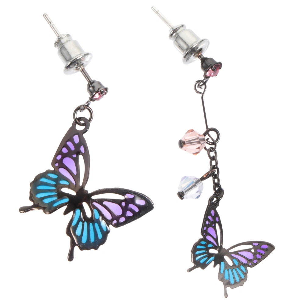 1Pair Hawaii Party Butterflies Earrings Delicate Elegant Ear Pendants Chic Ear Decors