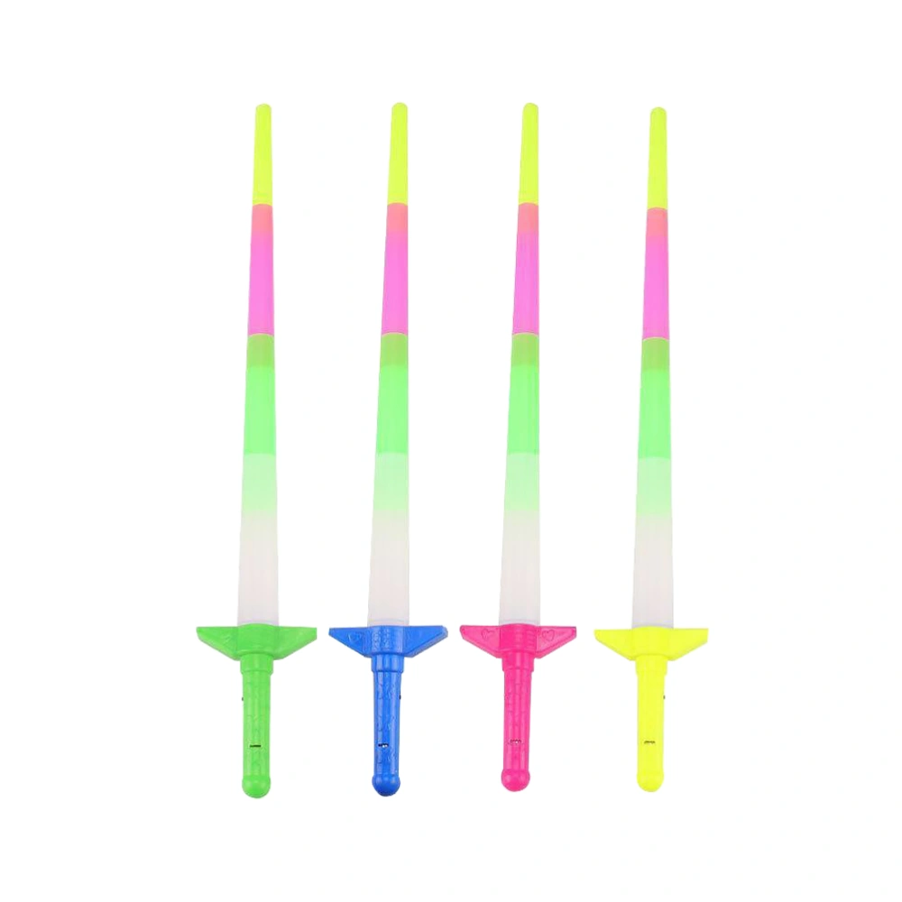 4Pcs Concert Glow Sticks Telescopic Flow Sticks Music Fans Supplies Performance Props