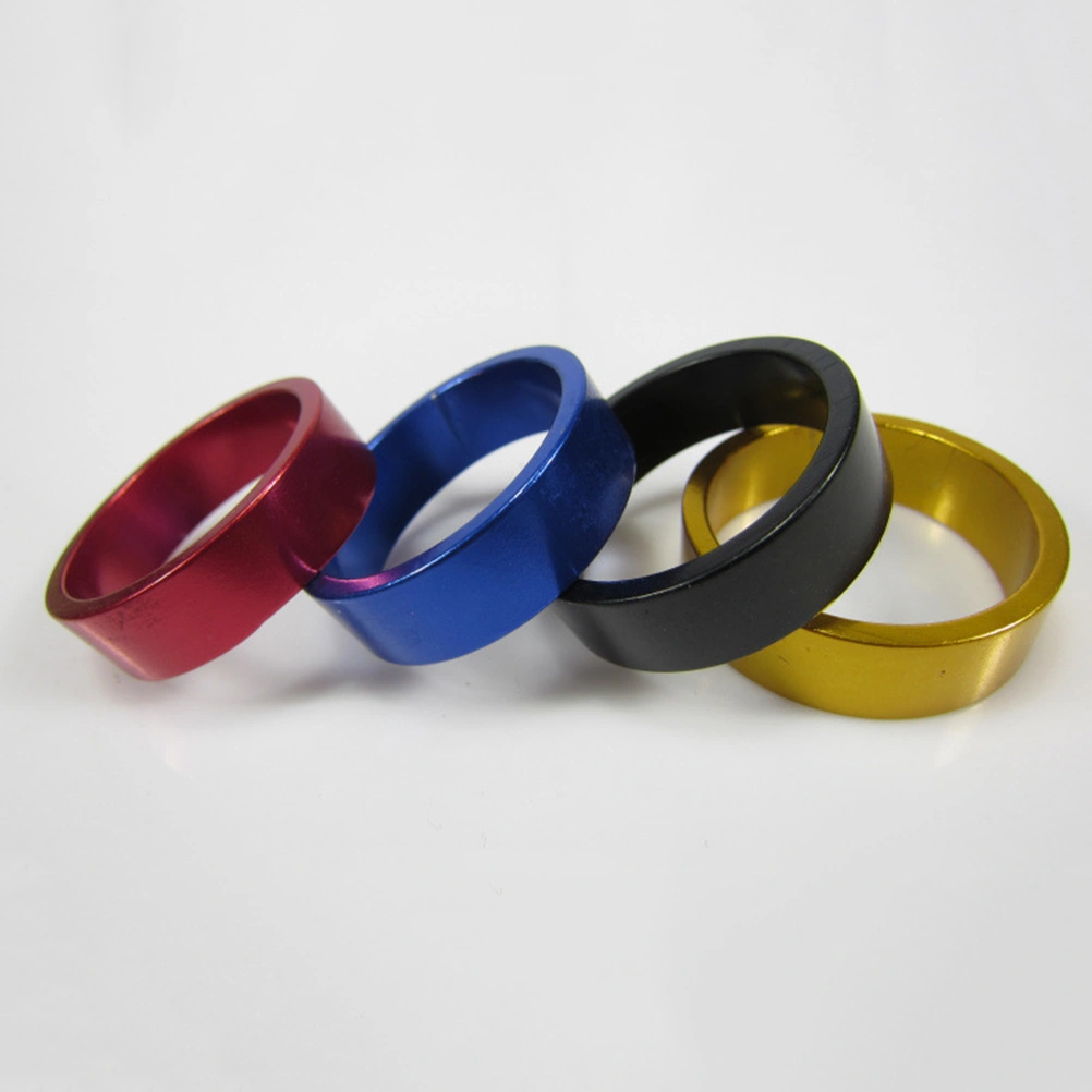 20PCS 28.6MM Mountain Bike Road Bike Aluminum Alloy Washer Spacers Gasket Fork Headset Parts (Assorted Colors)
