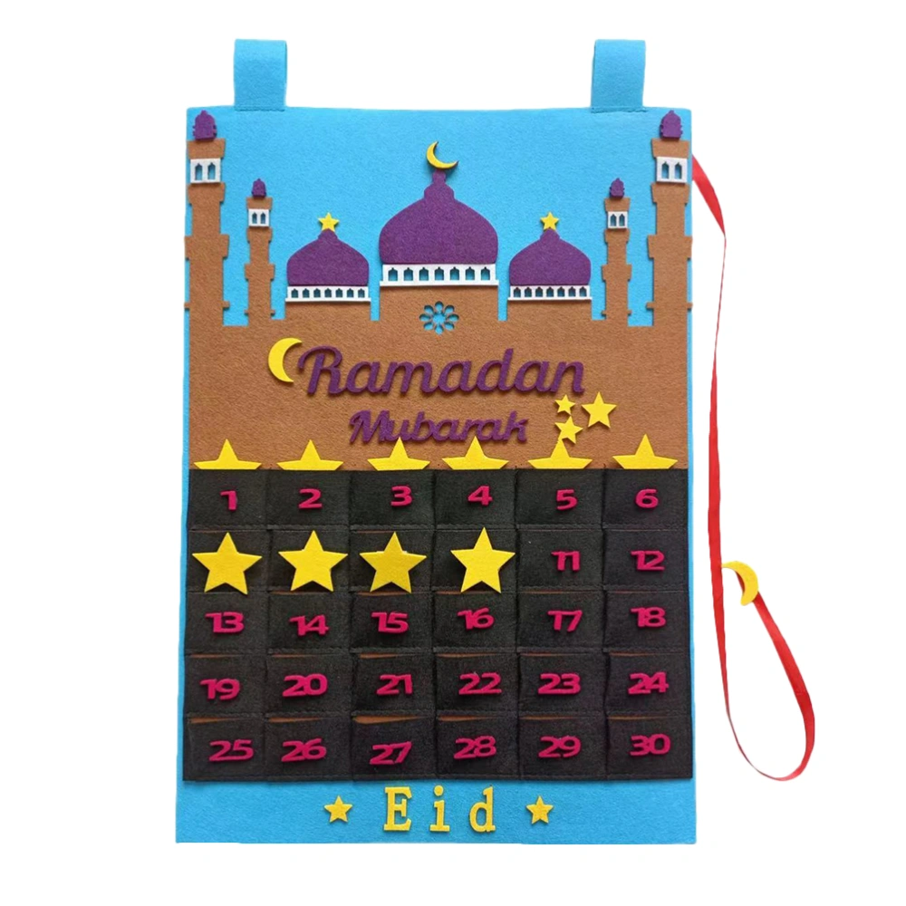 Ramadan Calender Decoration Eid Wall Hanging Calendar Countdown Calendar