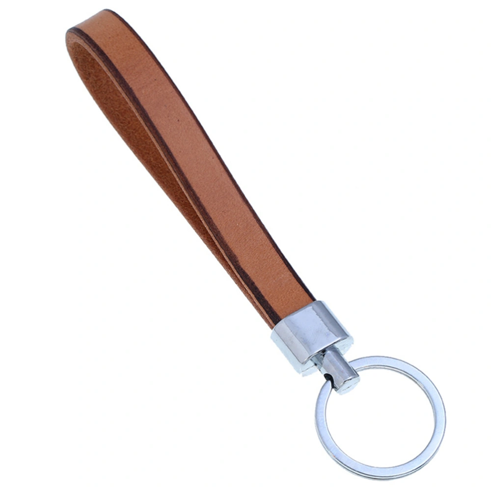 Leather Key Pendant Key Ring Key Chain Leather Keychain for Car Key Door Key (Random Color)