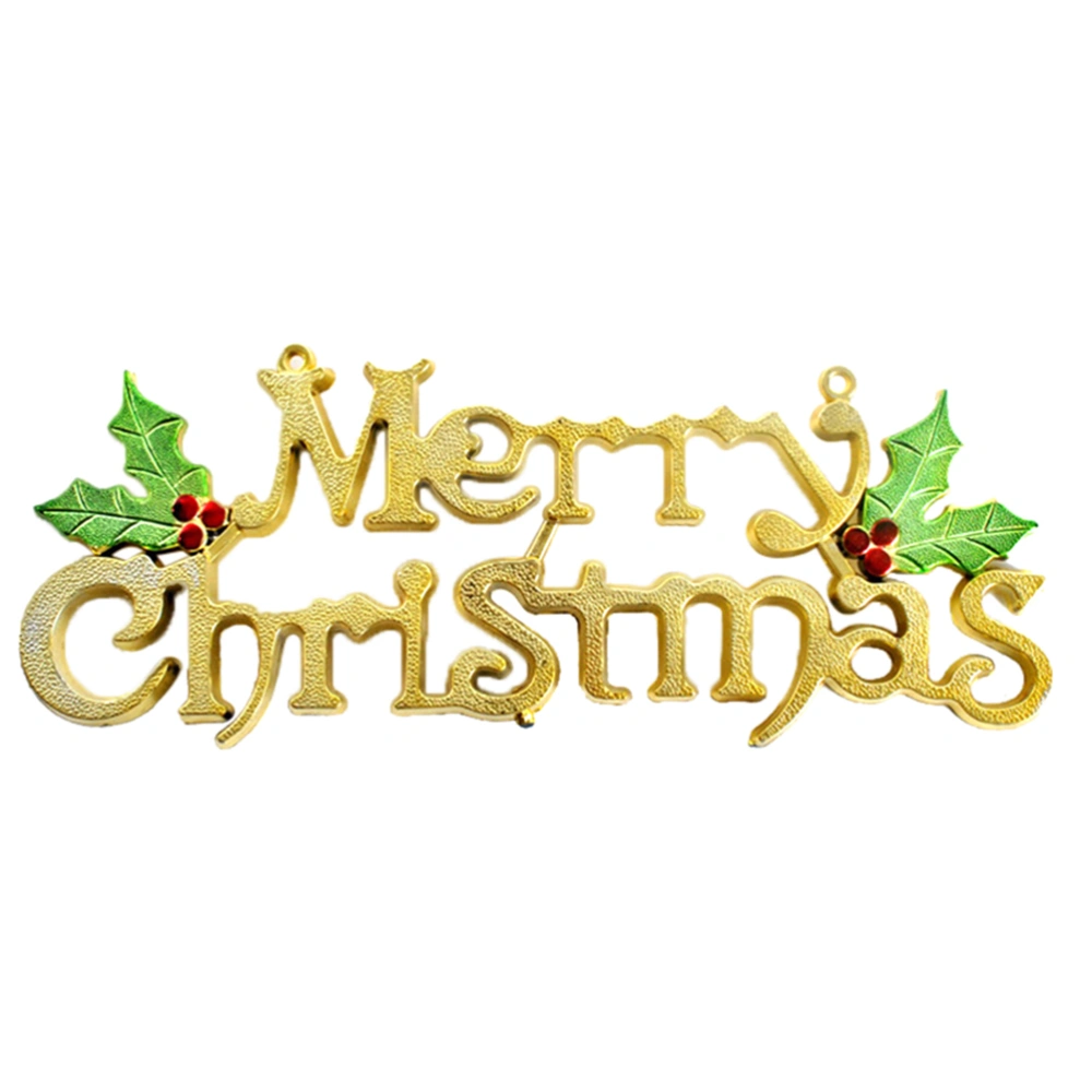 30cm Christmas Tree Decoration Shiny Merry Letter for Xmas Hanging Ornament (Gold)