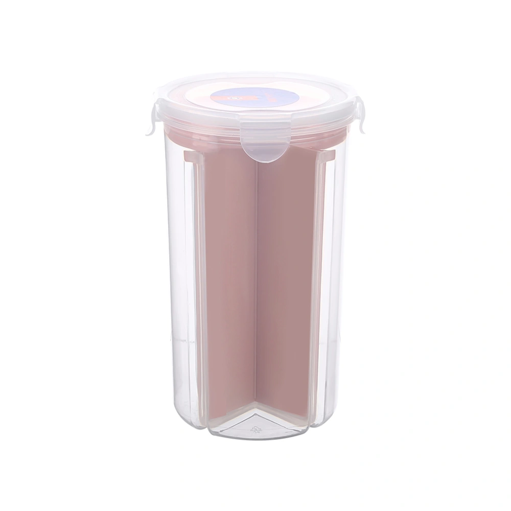 Large Cereal Container Keeper Plastic Storage Food Storage Containers Freezer Safe Space Saver Suitable For Cereal Flour Sugar Coffee Rice Snacks Size - L (Pink)