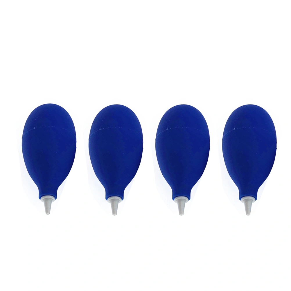 4pcs Camera Cleaning Blowing Ball Succulent Plant Dust Blower Squeeze Suction Bulb (Blue)