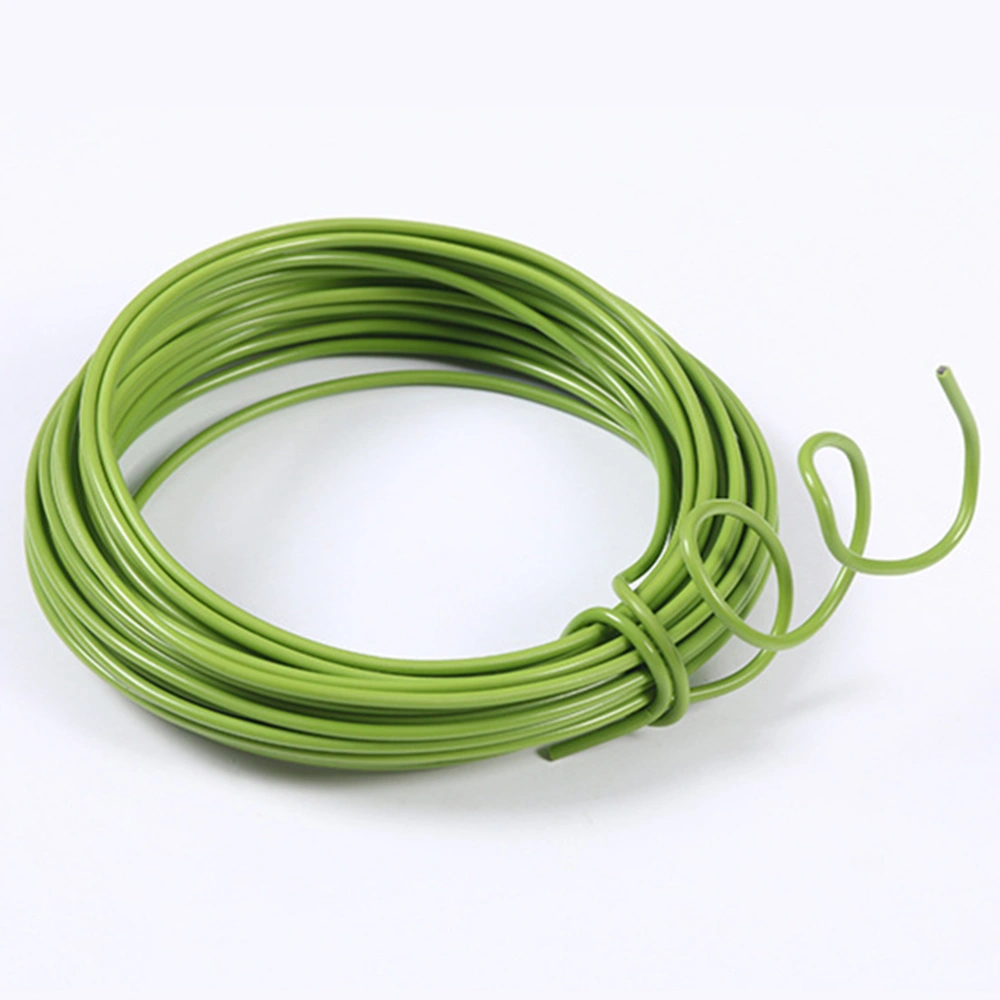 10M Portable Iron Wire Bendable Metal Wire DIY Climbing Frame Wire Climbing Pergola Fastening Wrapping Cord for Flower Plant Garden Crafts (Green 2.5mm Thick)