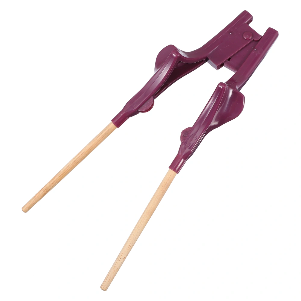 1 Pair Non-slip Feeding Chopsticks the Old with Hemiplegia Chopsticks (Green)