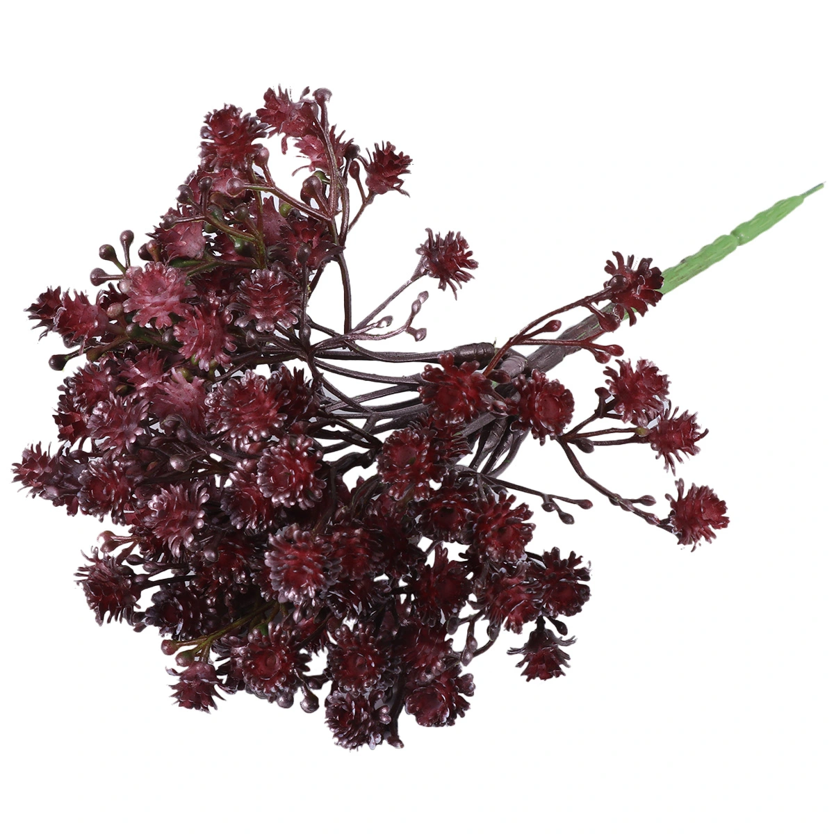 1Pc Artificial Gypsophila Plastic Gypsophila Home Ornamental Flower Evening Party Decoration Plastic Flower (Red)