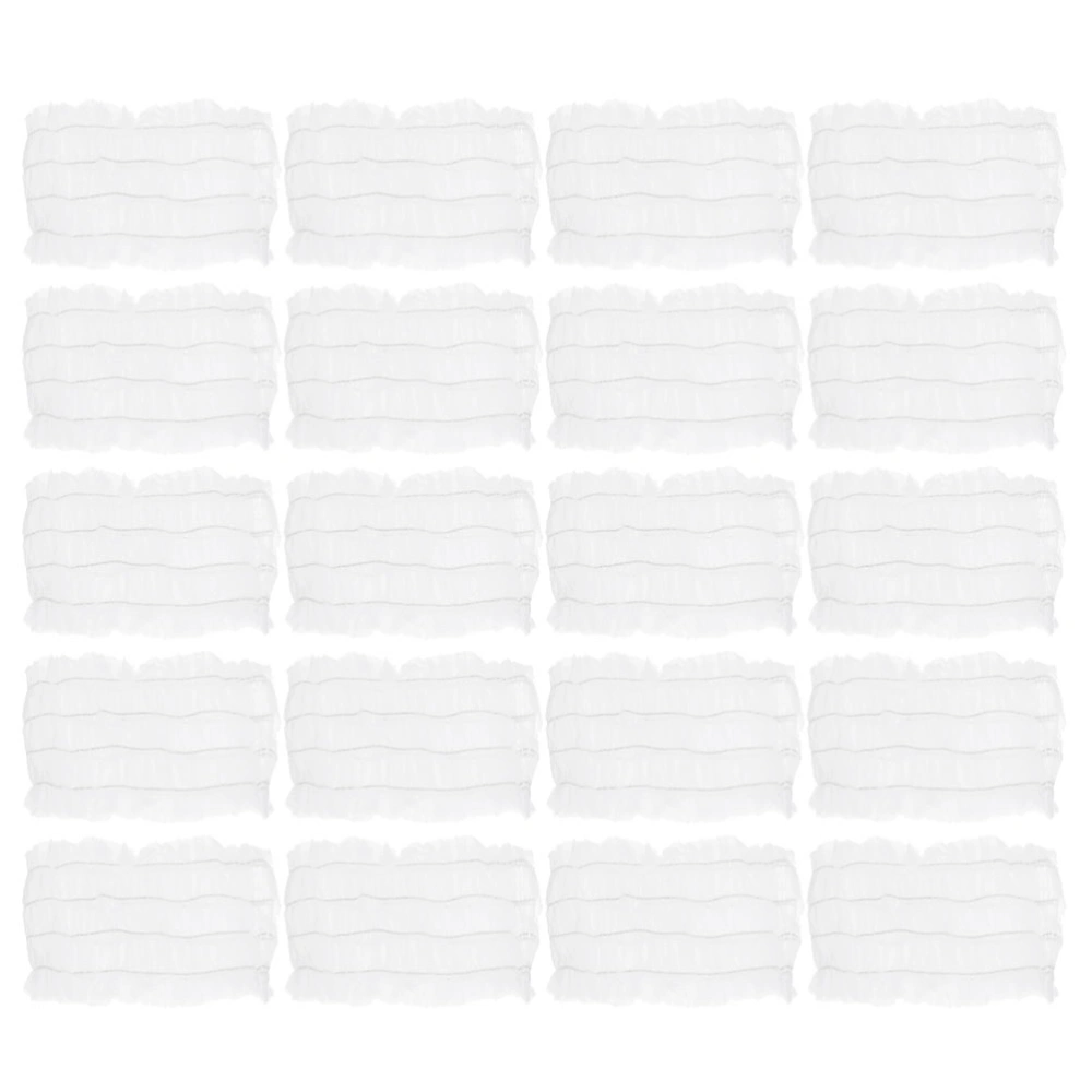 60Pcs Disposable Headbands Non-woven Facial Headbands Spa Hair Bands Salon Supplies for Women