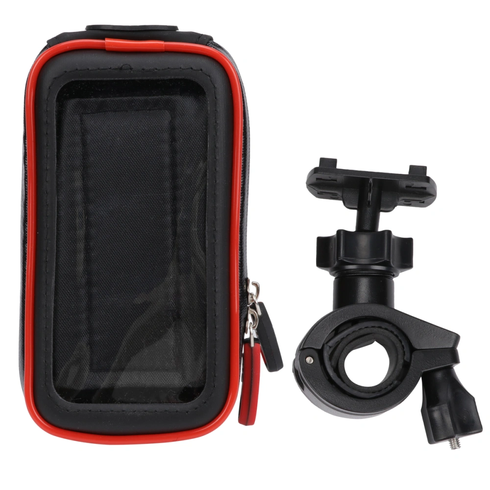 Bike Phone Bag Waterproof Cell Phone Pouch Bike Front Bag with Stand Black