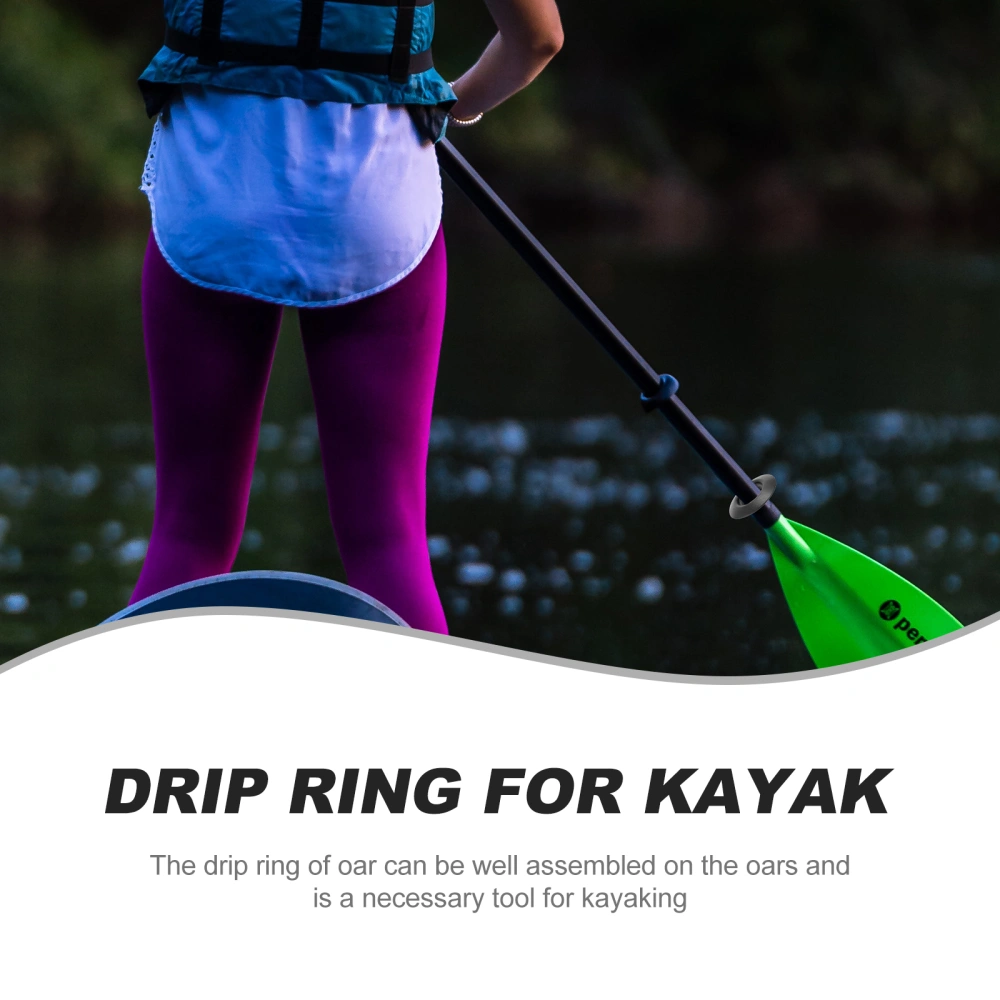 4Pcs Rubber Kayak Drop Ring Sealing Rings Airtight Paddle Drip Rings Board Paddle Accessories