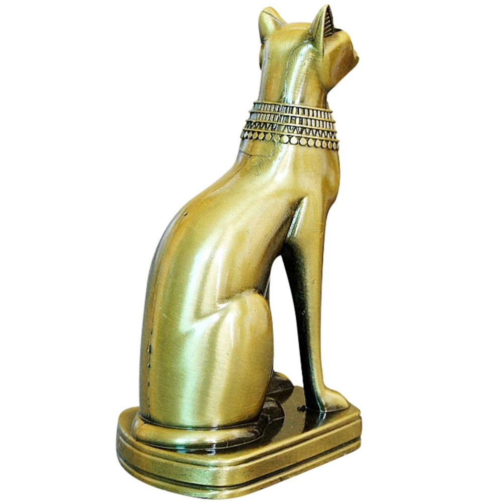 Egyptian Collectible Cat Figurine Statue Home Office Decor Prop Figurine Cat