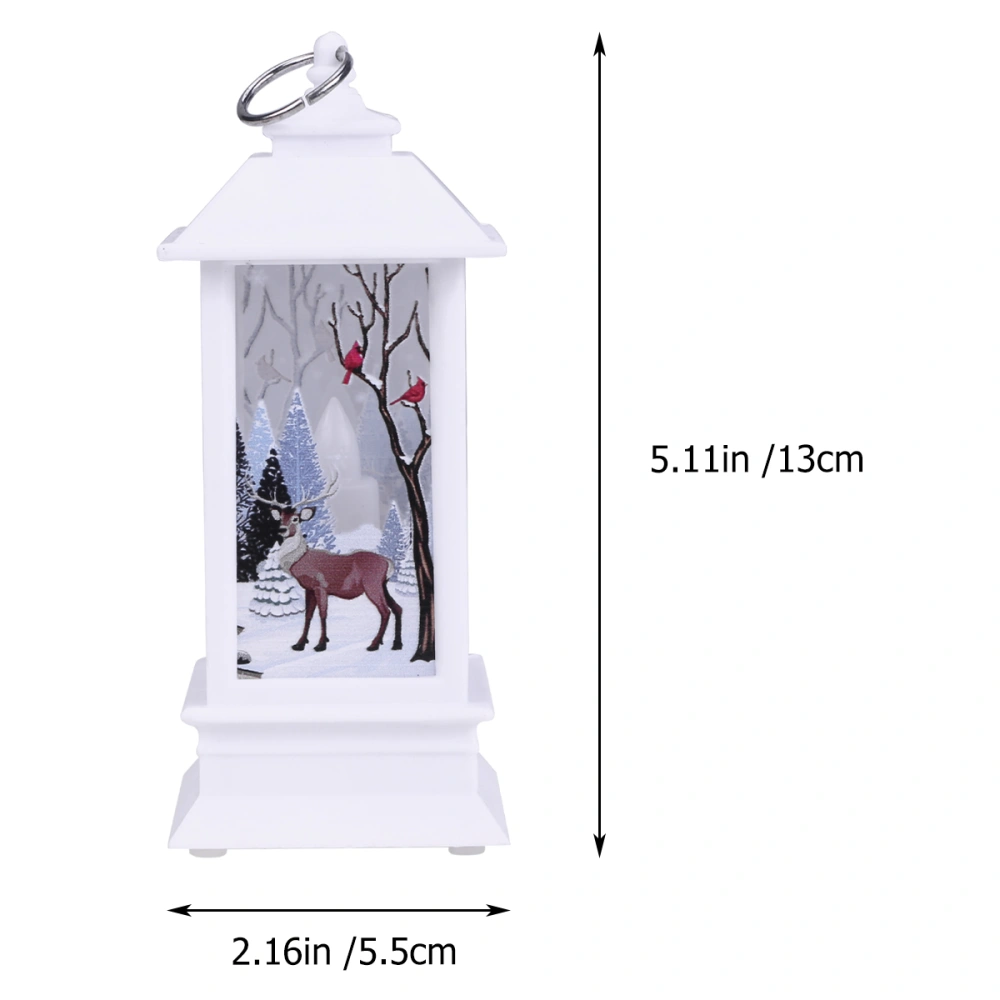 1pc Christmas LED Light Festive Hanging Lanterns Cartoon Night Lamp Party Decorative Lamp (Deer)