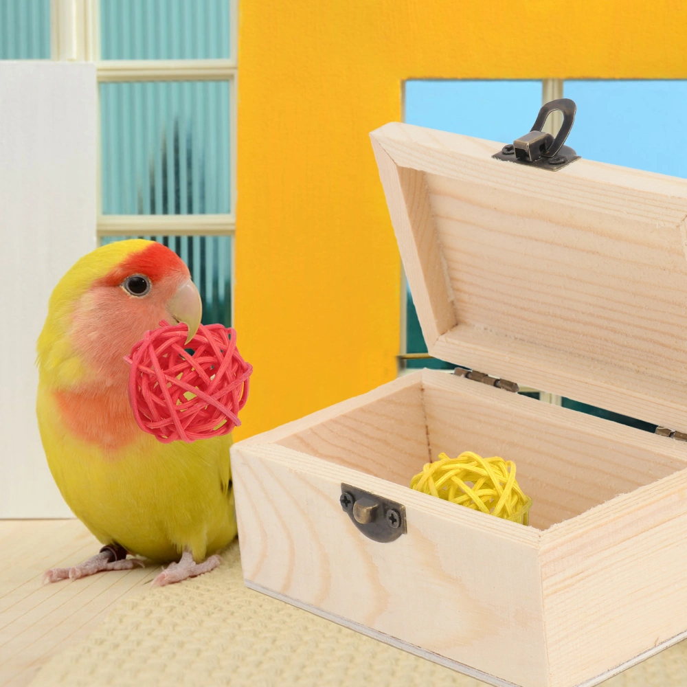 1pc Parrot Training Toy Treasure Box Toy Interesting Pet Bird Training Toy Prop