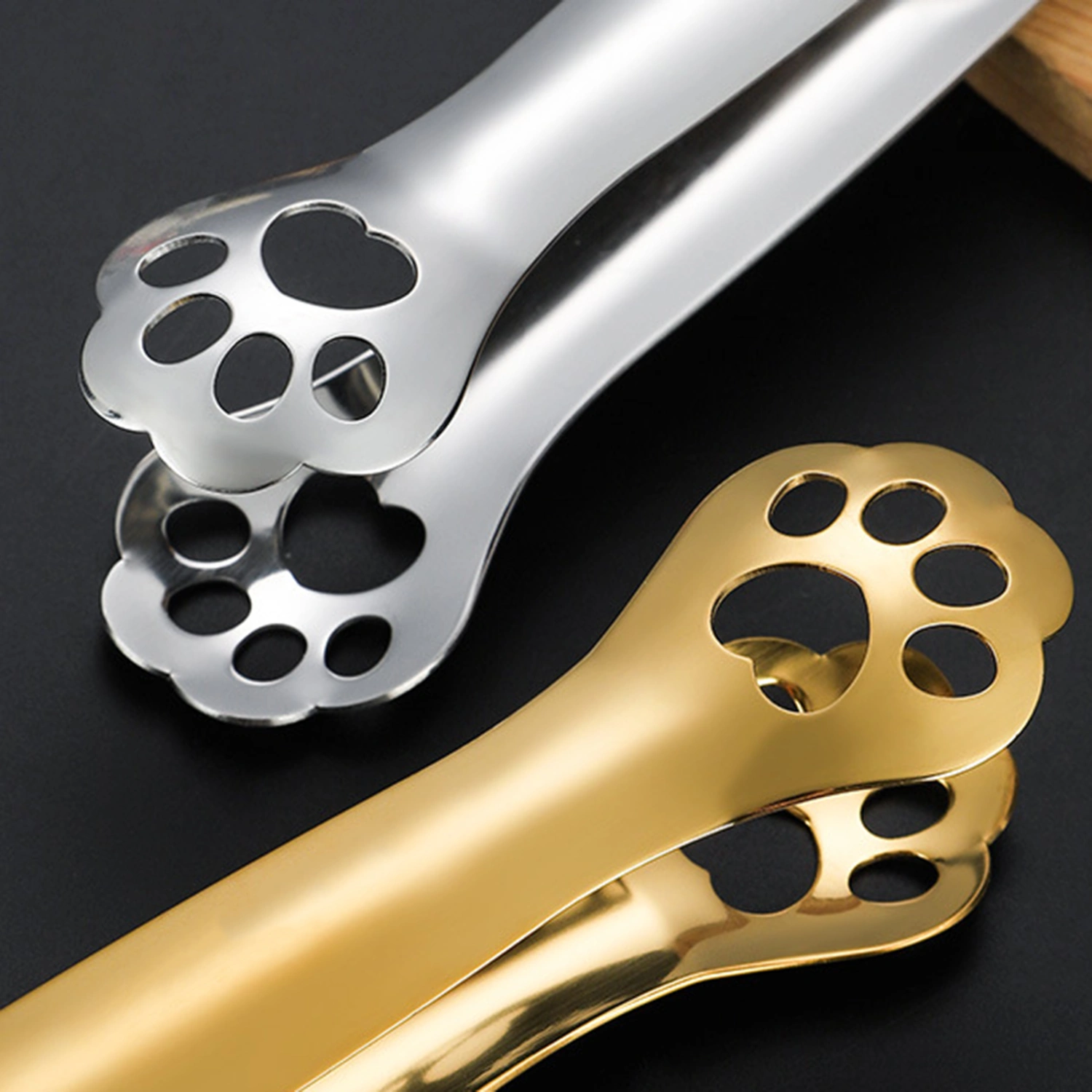 2pcs Cat Paw BBQ Tong Multi-function Barbecue Clip Convenient Cooking Tong Outdoor Accessory