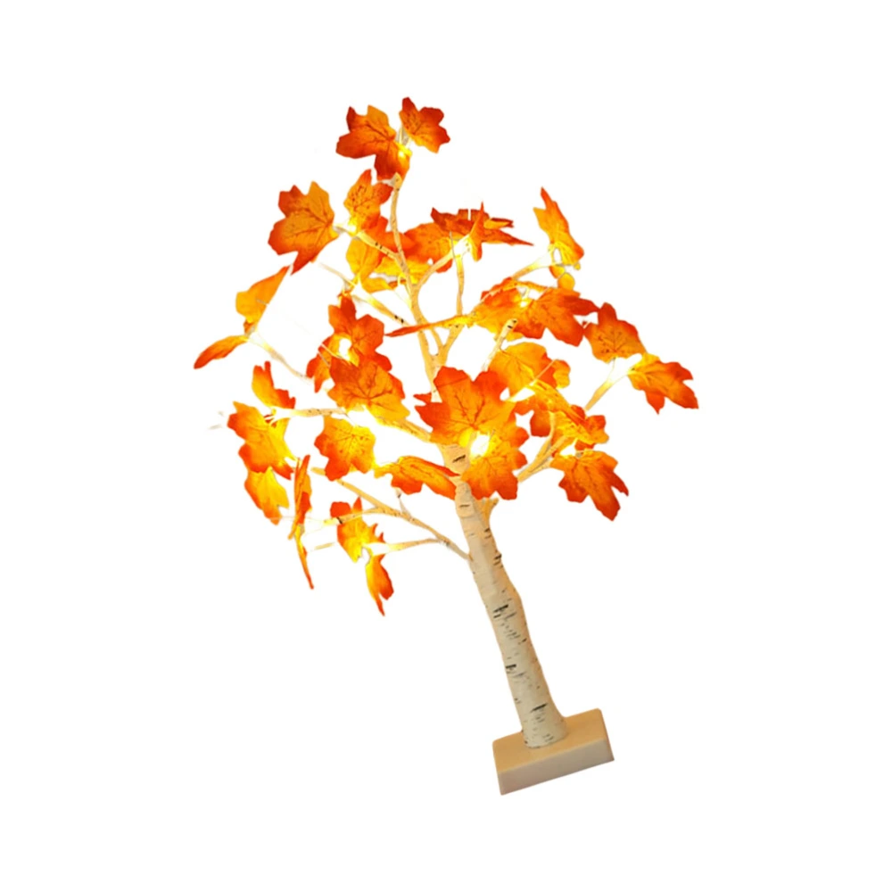 1Pc USB Birch Maple Leaf Tree Lamp Christmas Easter Thanksgiving Day Decor