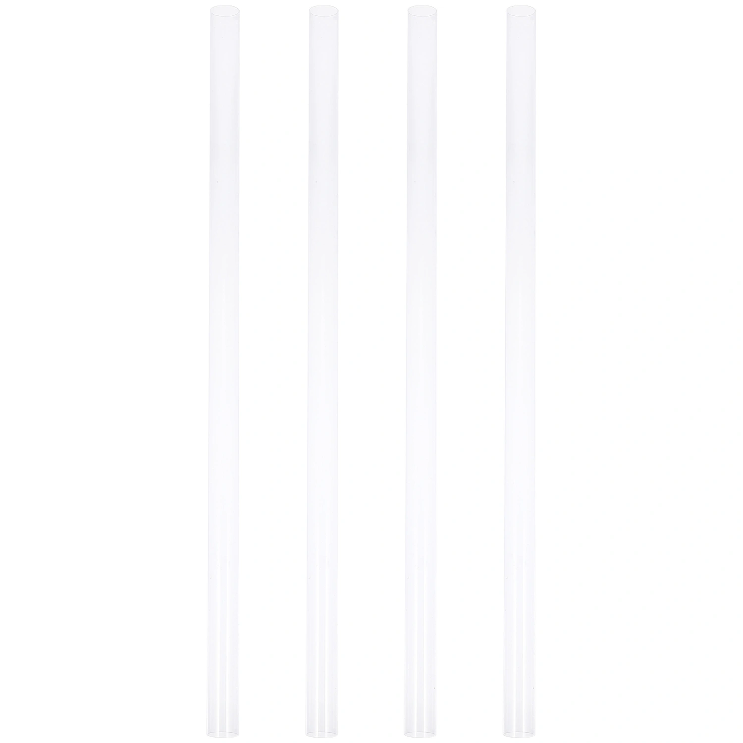 4pcs PVC Transparent Pipes Hard Water Pipes Round Tubing Transparent Tubes