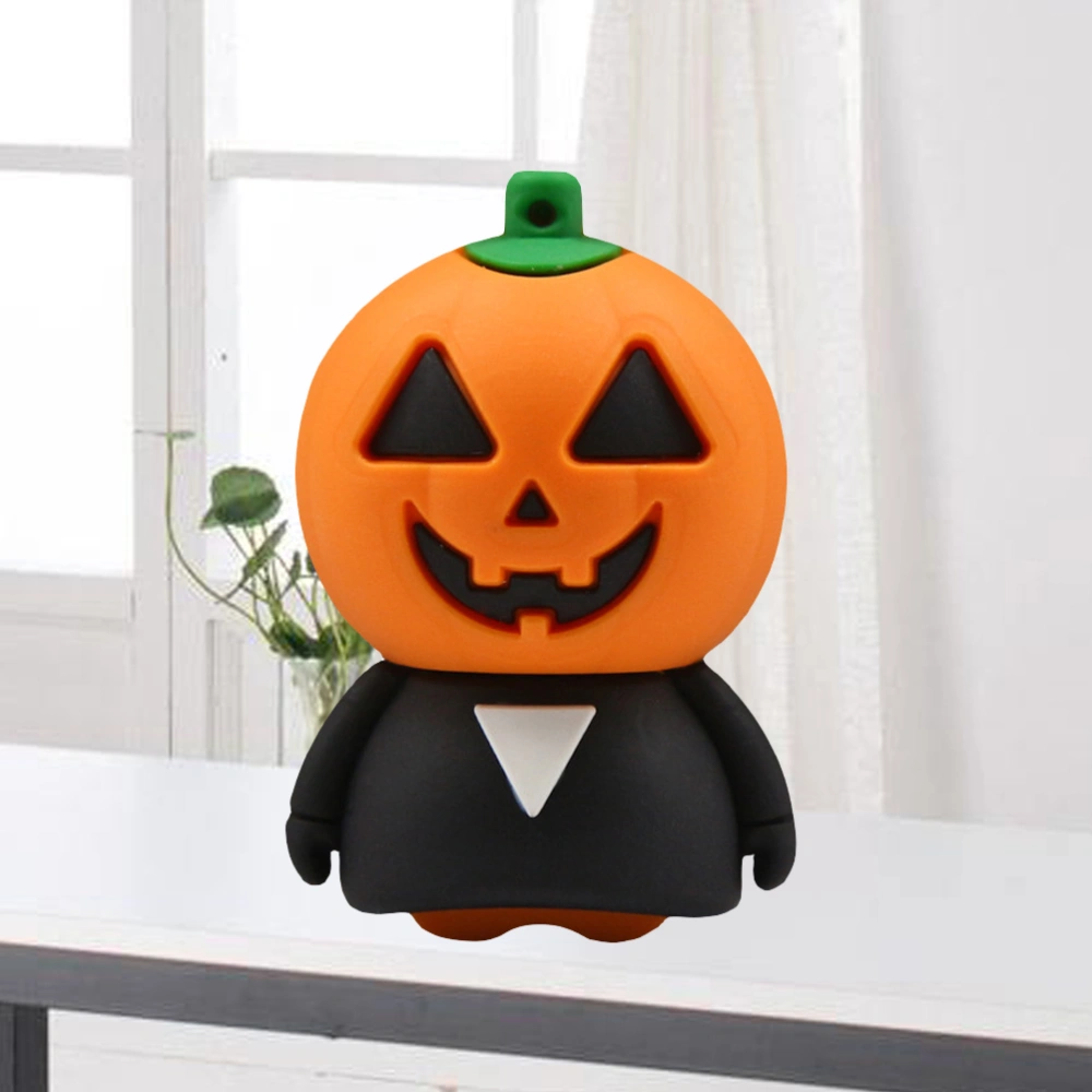 16GB Halloween Cartoon Flash Disk Silicone Pumpkin Man Portable USB Flash Drive for Computer Notebook Laptop