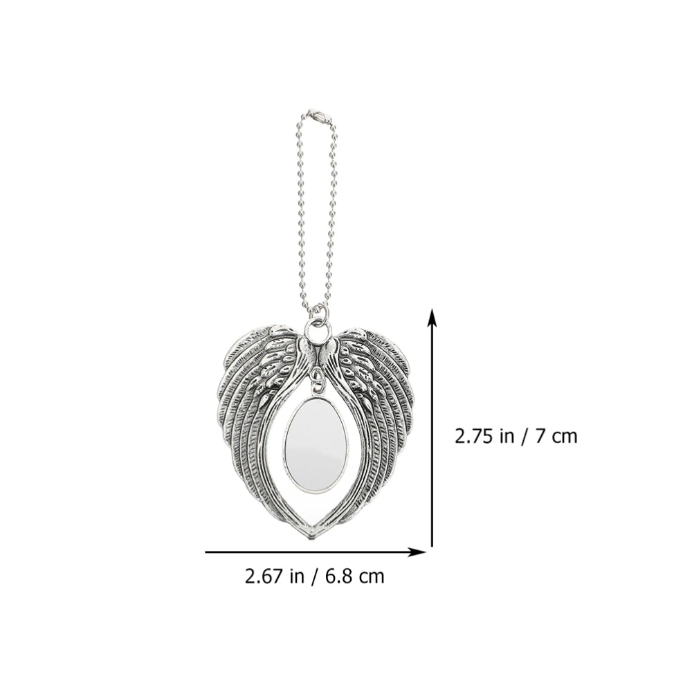 2Pcs Sublimation Angel Wings Pendants Christmas DIY Blank Pendants Hanging Decors