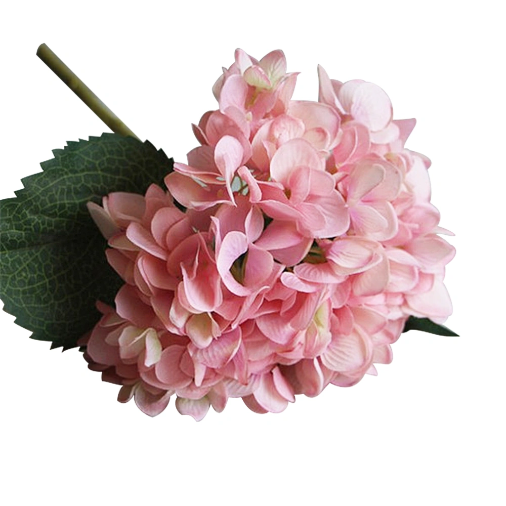 Wedding Decorative Simulation Flowers Bride Holding Flower Artificial Hydrangea Plants for Valentine's Day Engagement (Pink)