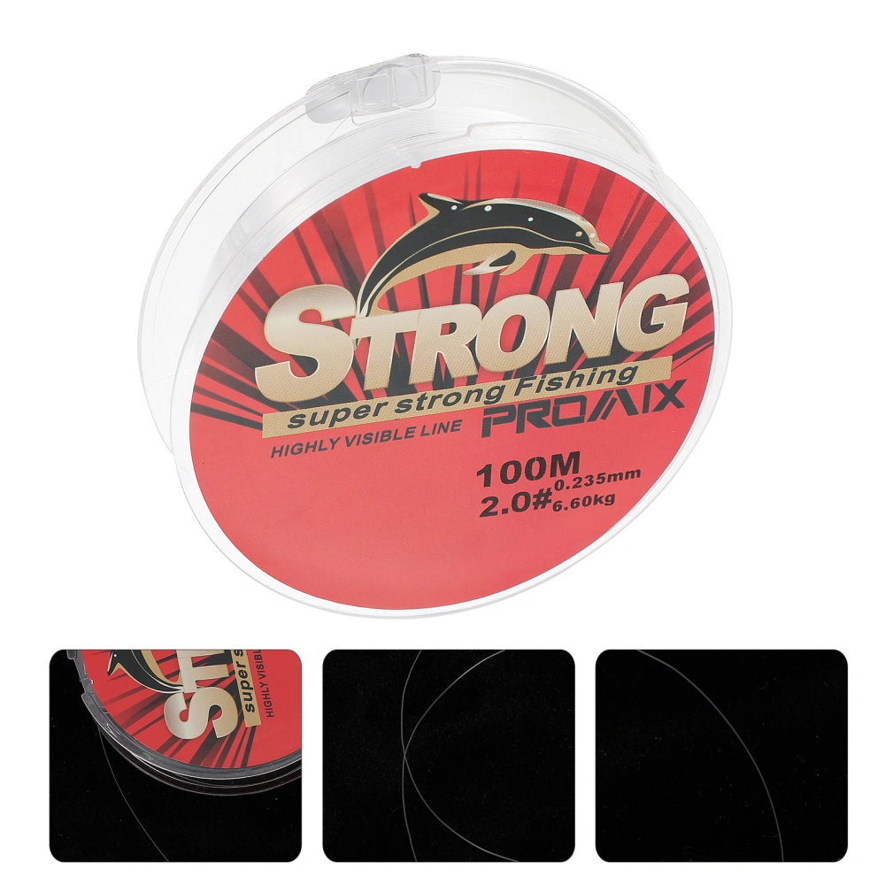 100m Clear Nylon Fishing Line String Rope Fish Spool (2.0)