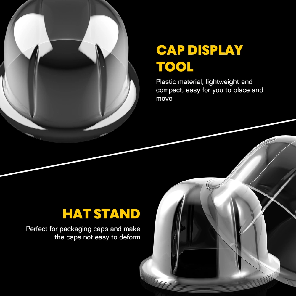 8pcs Plastic Hat Holders Dome Hat Support Holders Hat Display Stands Hat Shape Protector for Home Travel