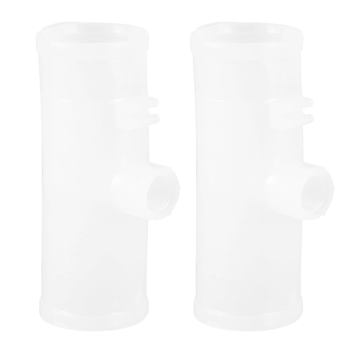 20pcs Tee Water Pipes Bird Drinker Pipe T-branch Pipes Farm Waterer Supplies for Chickens Pigeons Quail (7.5cm)