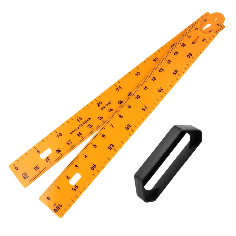 1pc Plastic Ruler Sectional Type Ruler Measuring Tool for School Office