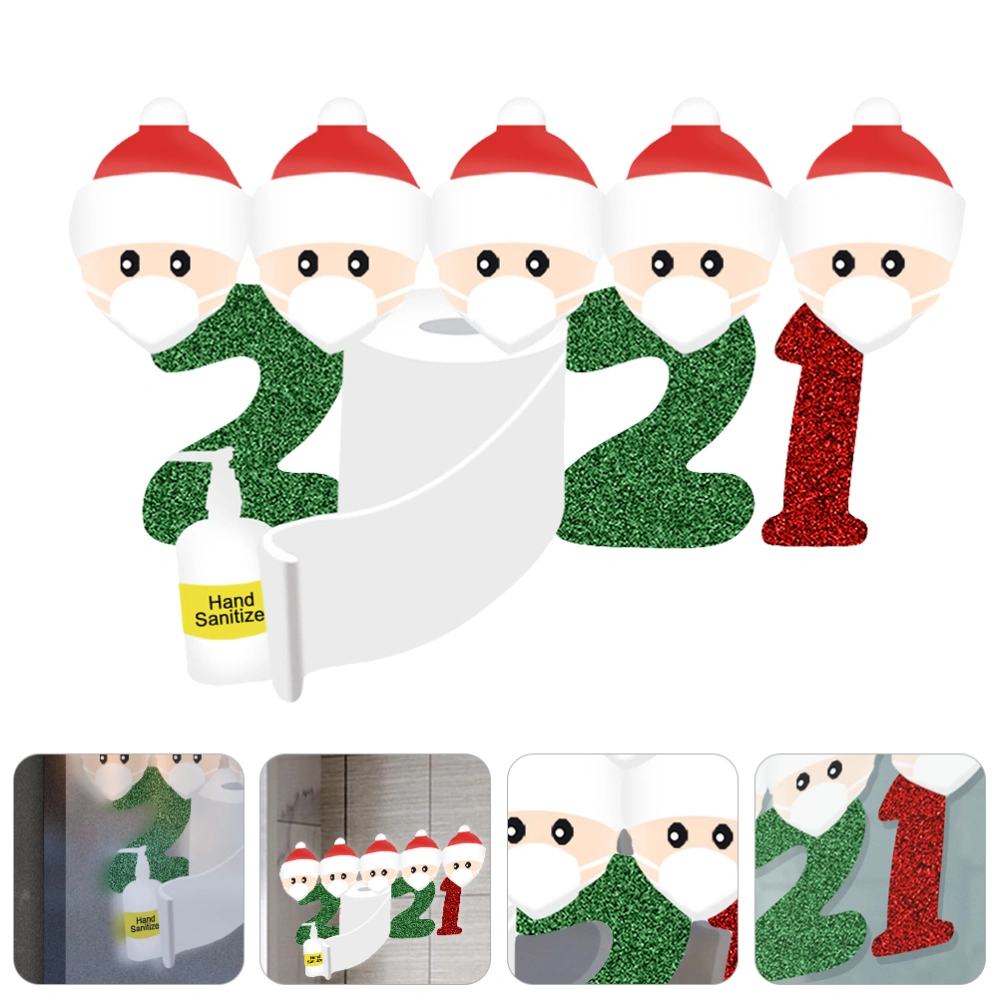 Christmas Window Clings Glass Sticker Decoration Adorable Window Stickers