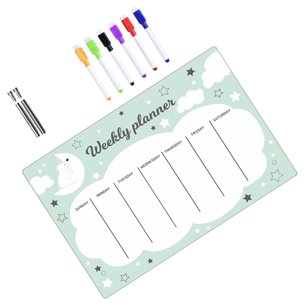 1 Set of Desk Dry Erase Board Acrylic To Do List Memo Board Erasable Weekly Planner Writing Board