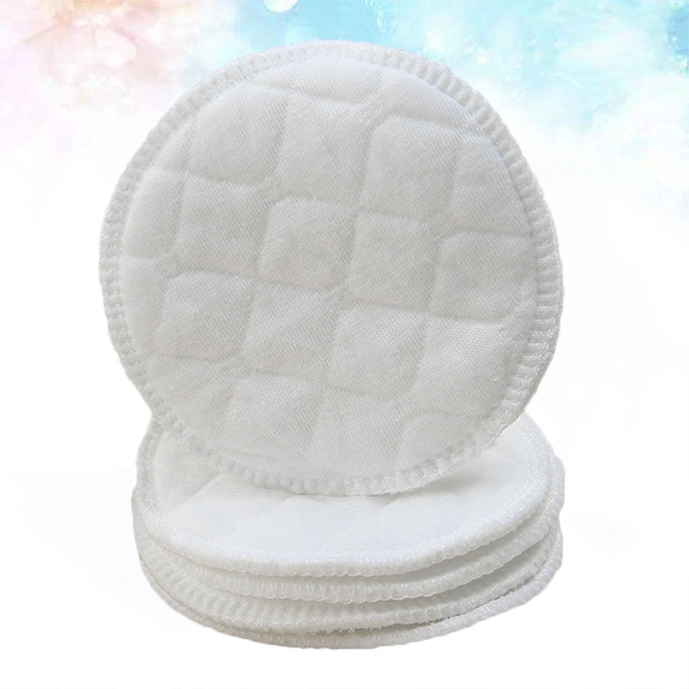 100 Pcs Washable Anti-overflow Pad Three-layer Anti-leakage Breast Pad Protection Feeding Nursing Pad for Postpartum Mother (White)