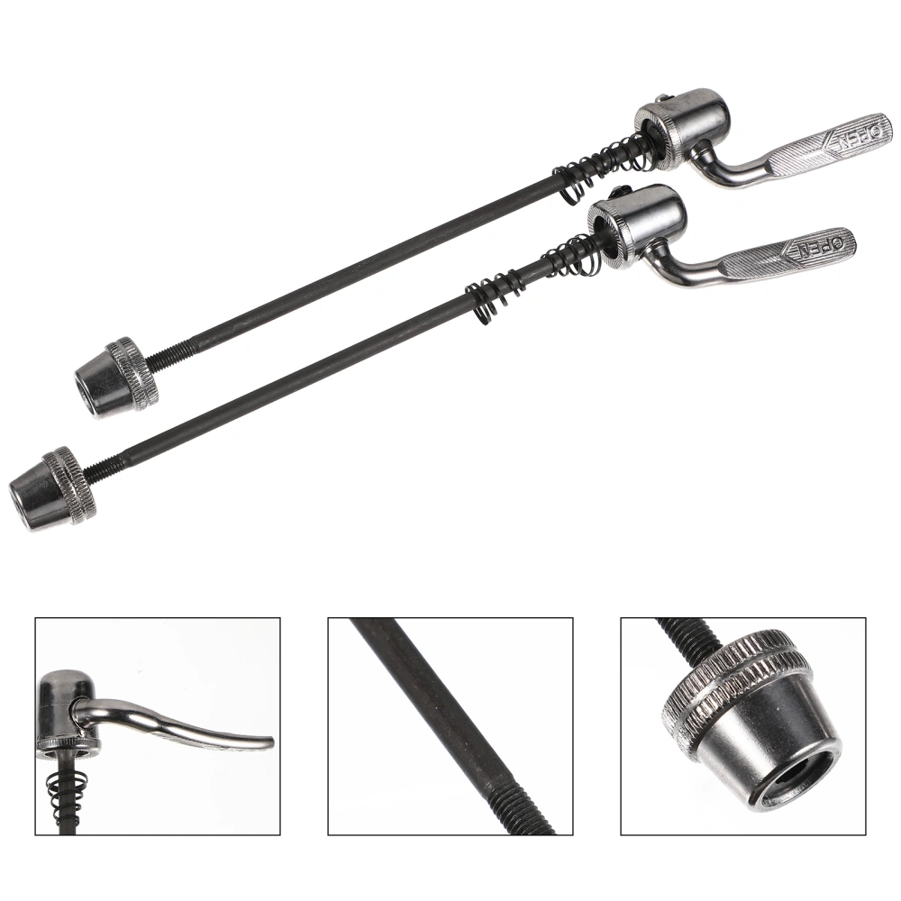 2PCS Trainer Skewer Quick Release Replacement Steel Axel for Rear Wheel Tire