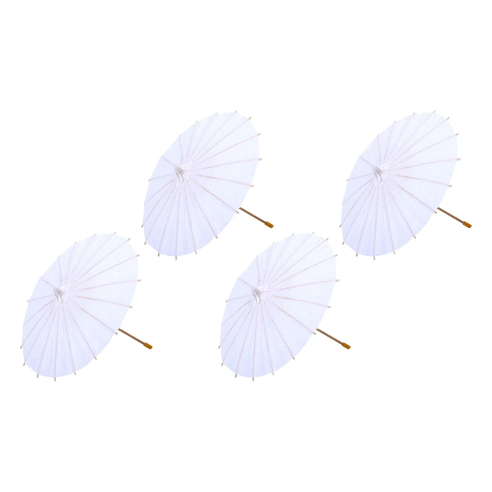 4pcs DIY Drawing Umbrella Graffiti Umbrella Hand-painted Oil-paper Umbrella for Kids