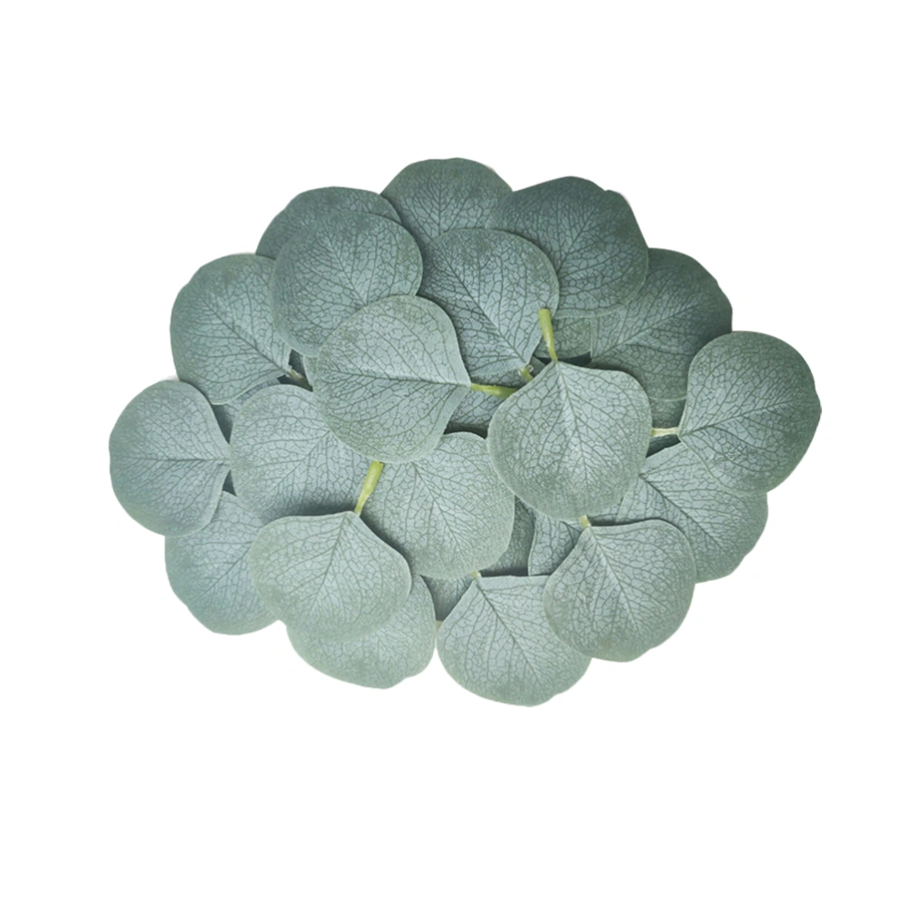 300pcs Fashion Artificial Leaf Brooch DIY Green Leaf Clips Wedding Dress Brooch Accessory (Frosty, 50 Pieces/Pack, 6 Packs in Total)