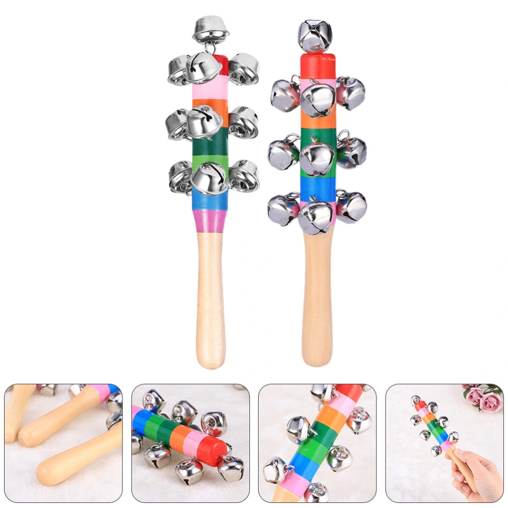 3pcs Rattles Toys Handheld Musical Toys Rattles for Baby Toddlers (Random Color)