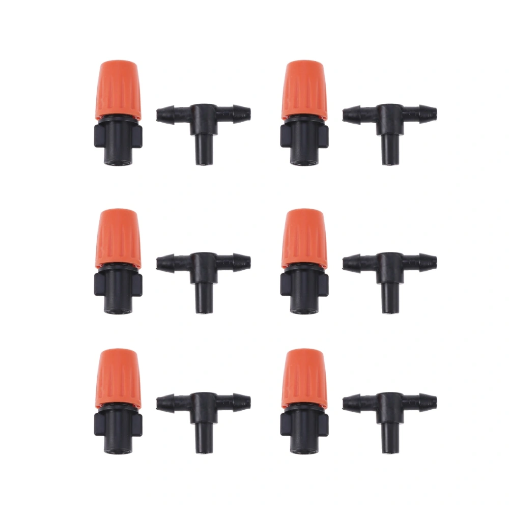 50pcs Orange Misting Nozzle Sprays Watering Sprinklers Atomizer Drippers Garden Irrigation Sprinklers Greenhouse Mist Spray Nozzles