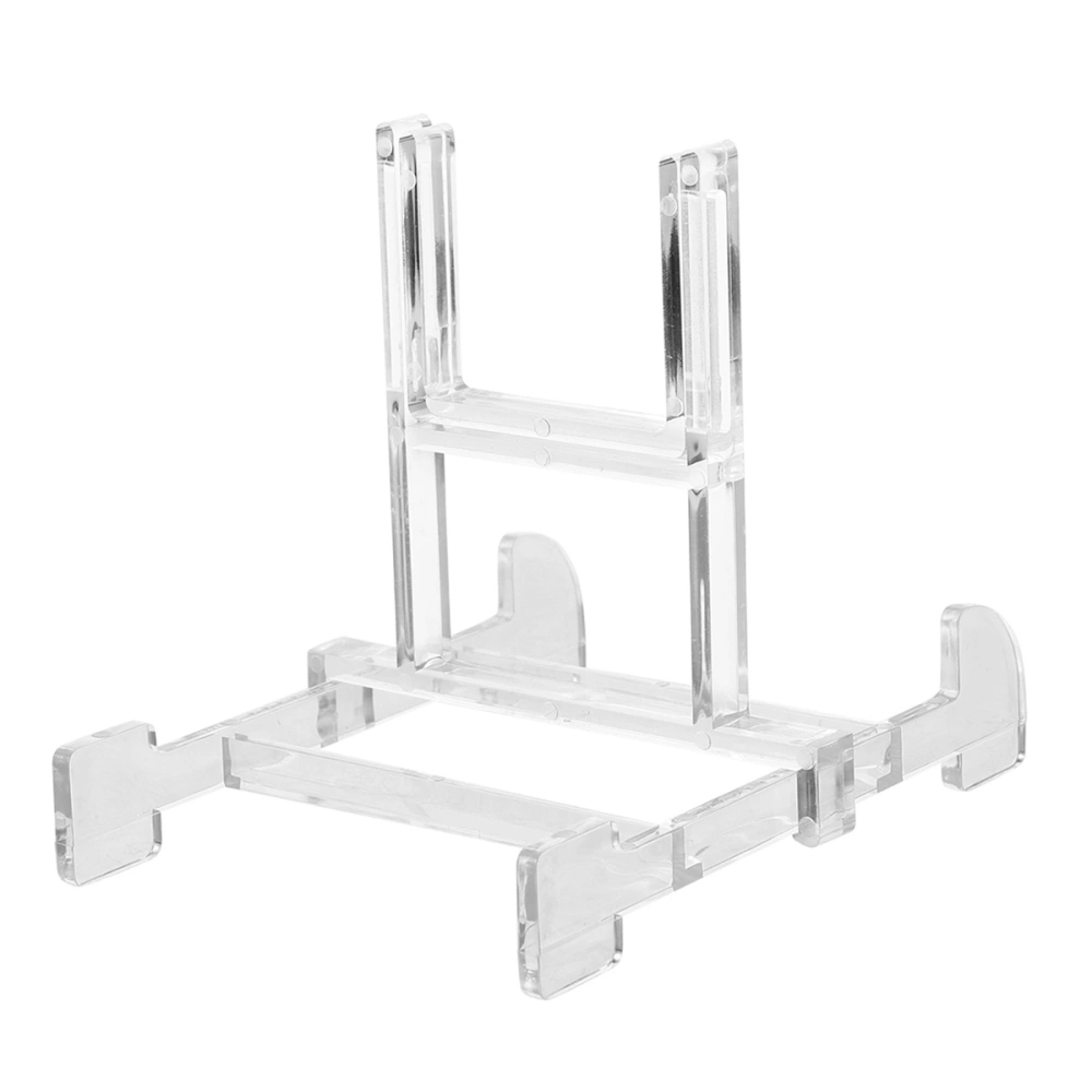 10Pcs Clear Plastic Display Stand Adjustable Display Stands Easel Display Holder for Plate