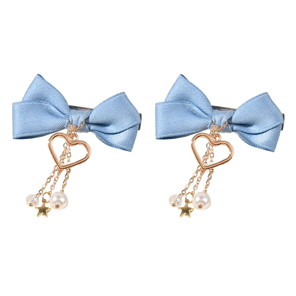 2Pcs Hair Bow Hair Clip Hairpin for Birthday Christmas Holiday New Year Party