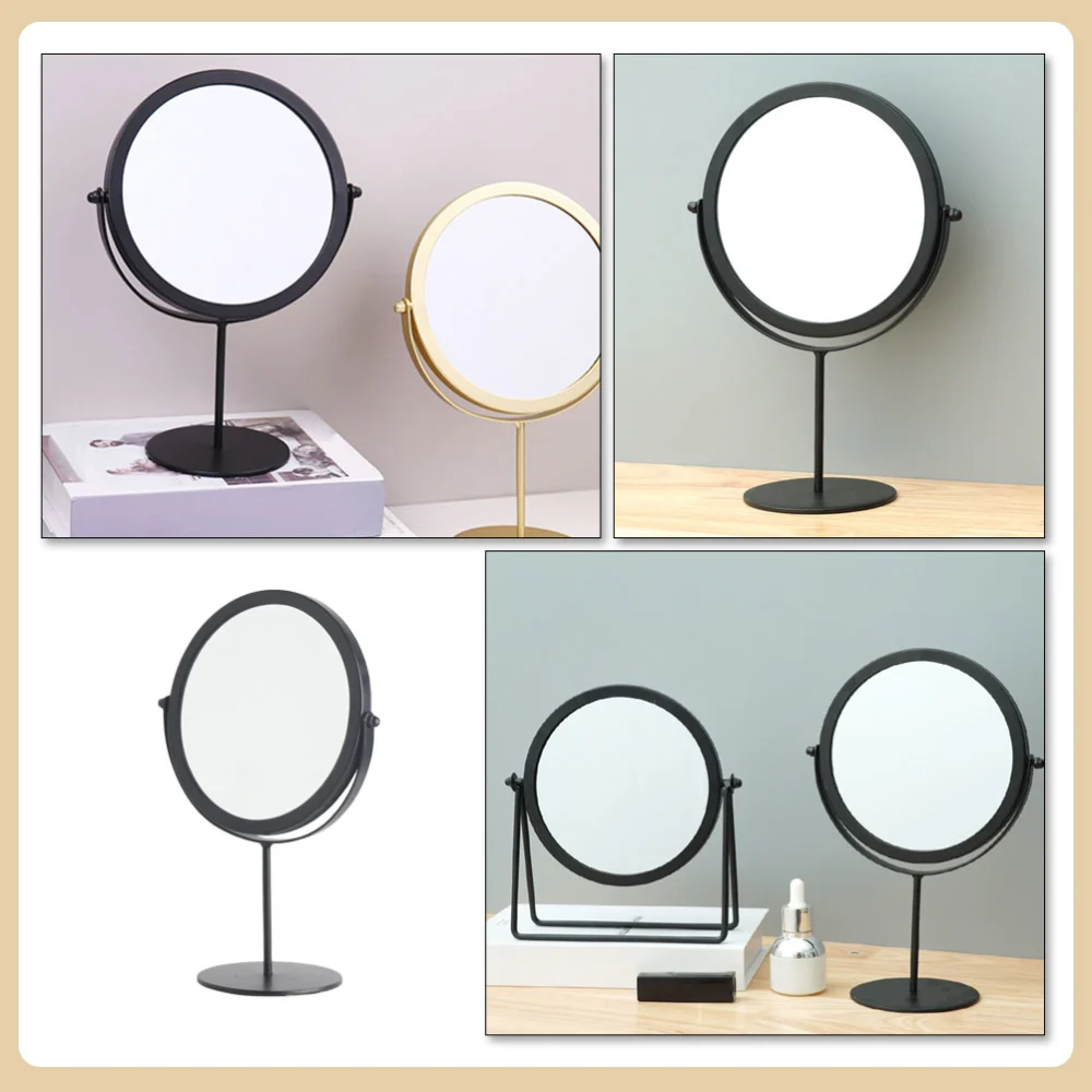 Round Shaped Makeup Mirror Home Use Woman Makeup Mirror Ornament Table Mirror