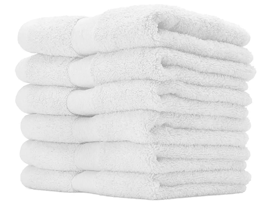 5pcs Bathroom Face Cloth Supple Cotton Cleaning Towel Daily Use Absorbent Wash Towel