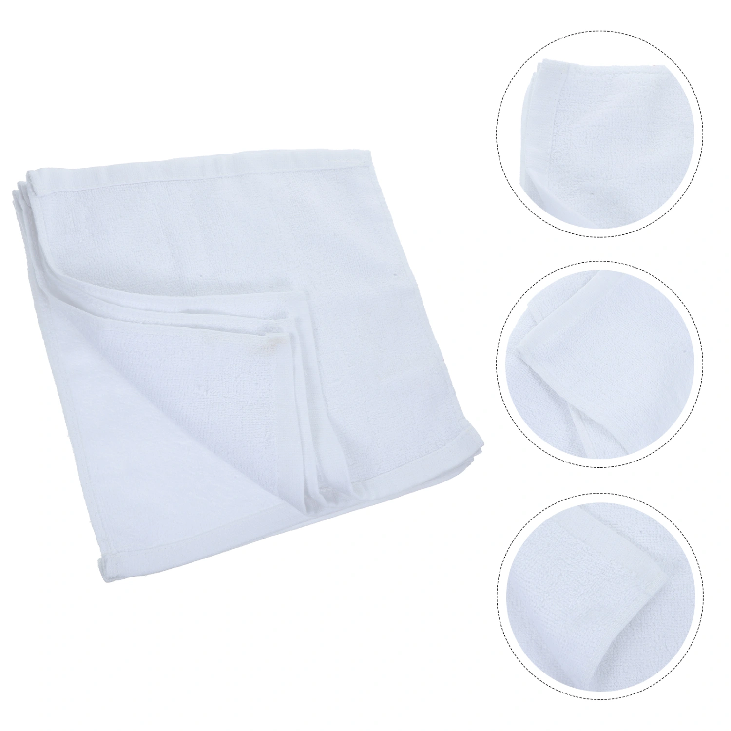 5pcs Bathroom Face Cloth Supple Cotton Cleaning Towel Daily Use Absorbent Wash Towel
